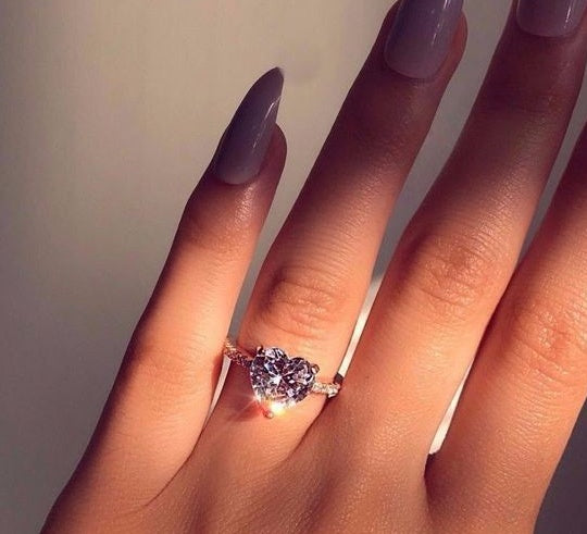 heart-shaped ring