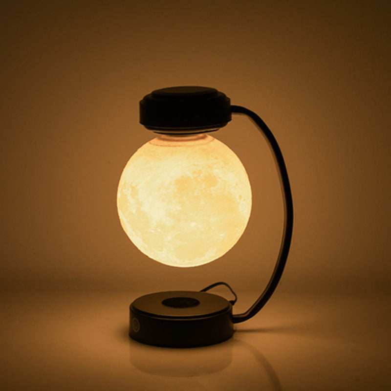 Magnetic Levitating Rotating Floating Ball Lamp3D LED Moon Night Light Wireless