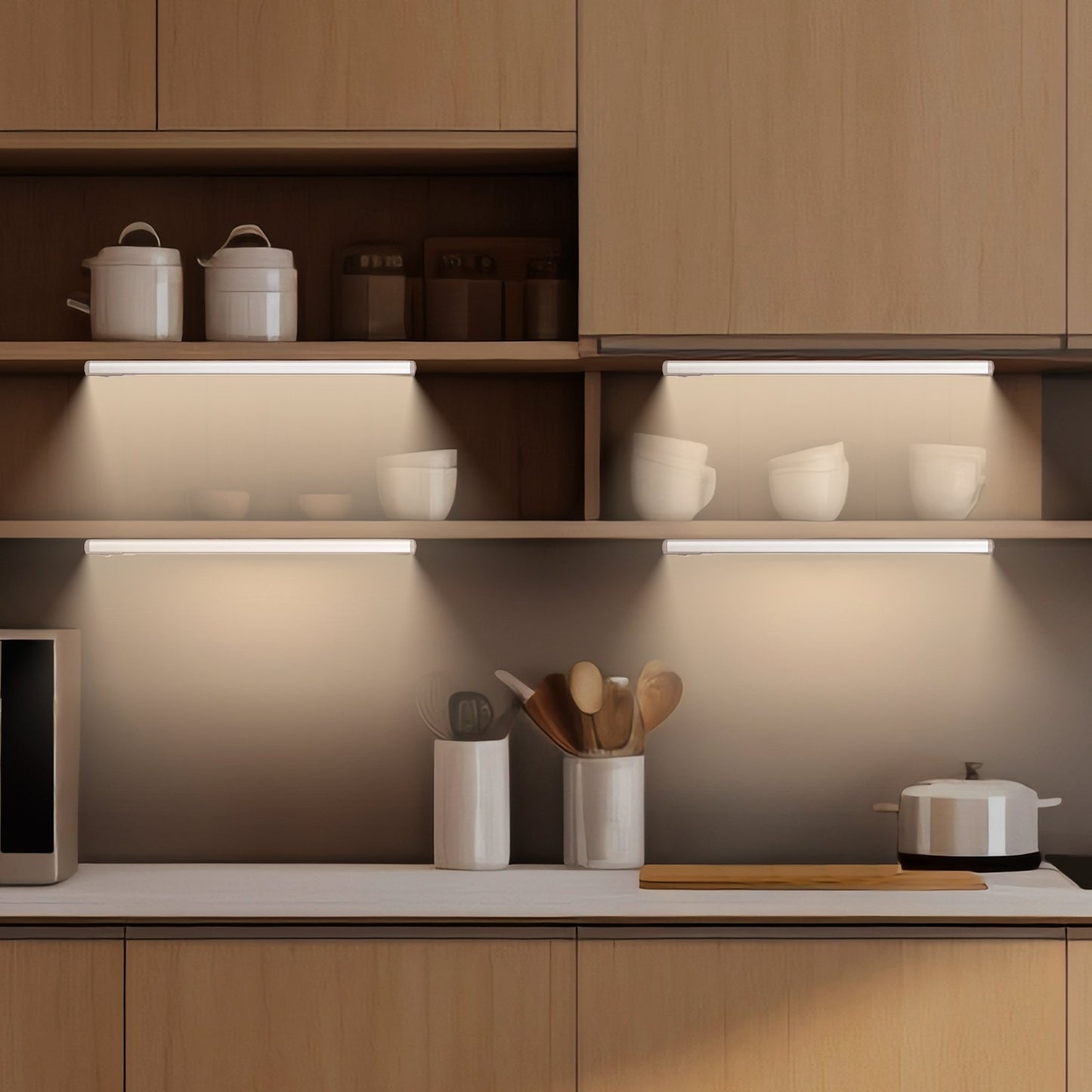 LED Motion Sensor Under Cabinet Lights (2 Pack)