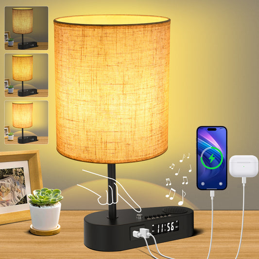 Bluetooth Alarm Clock Table Lamp