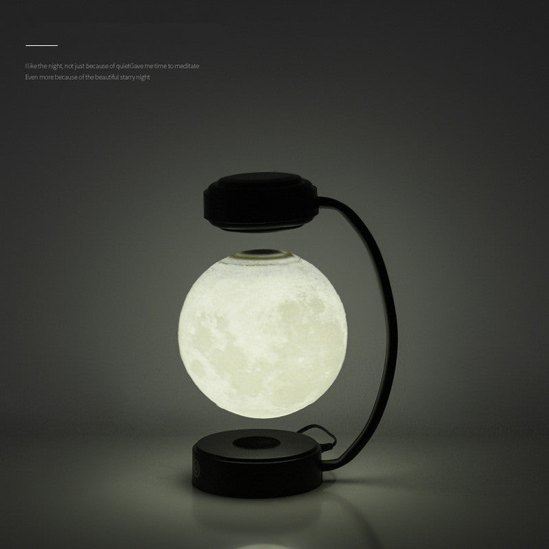 Magnetic Levitating Rotating Floating Ball Lamp3D LED Moon Night Light Wireless