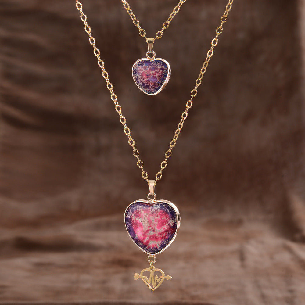 Double Chain Necklace Valentine's Day