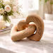 Personalized Wooden Heart Sculpture with Custom Name Engraving ,Custom Love Decor